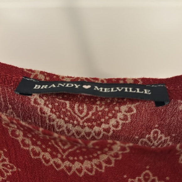 Brandy Melville dark red slip dress SZ small medium made in Italy boho chic - Picture 2 of 16